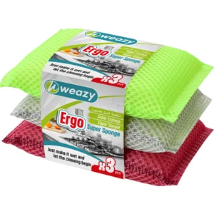 Ergo 3'lü Renkli Ovma Süngeri