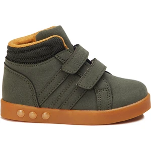 313.21K.104 Lucky Iı Işıklı Kız/erkek Çocuk Spor Bot Ayakkabı Haki