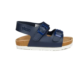 Last Metalik Unisex Çocuk Lacivert Sandalet