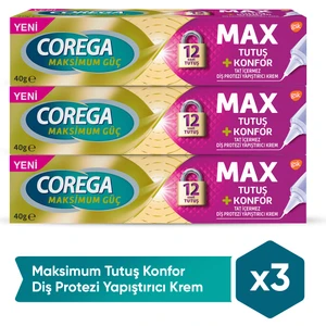 Diş Protezi Yapıştırıcı Krem 40 gr x 3