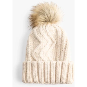 Örgü Bere Peluş Ponponlu