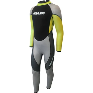 5mm Çocuk Scuba Tüplü Dalış Elbisesi Wetsuit Yellow