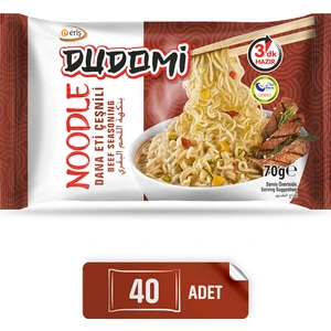40'lı Dana Eti Çeşnili Noodle Poşet 70 gr