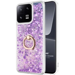 Xiaomi Mi 13 Pro Kılıf Glitter Liquid Holder Mor