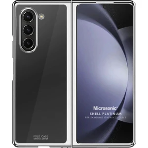 Samsung Galaxy Z Fold 5 Kılıf Shell Platinum Gümüş