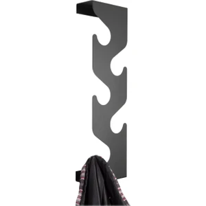 Mavi Trend Siyah Metal Duvar Elbise Askılısı Anahtar Askısı Portmanto Çanta Askılık