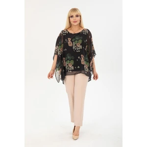 Büyük Beden Şifon Bluz 36D-2404