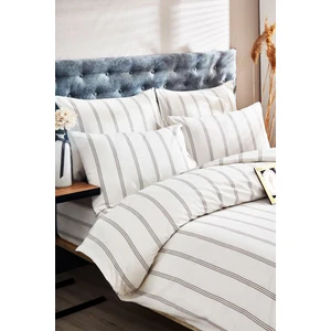 Mira Home Tek Kişilik Çizgili Desen Nevresim Seti ( Nevresim + Yastık Kılıfı )