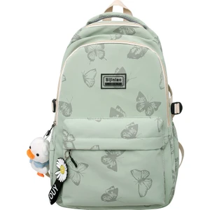 Love Home 2023 Yeni Öğrenci Sırt Çantası Kadın Sevimli Karikatür Kız Ortaokul Okul Çantası Erkek Rahat Basit Sırt Çantası (Yurt Dışından)