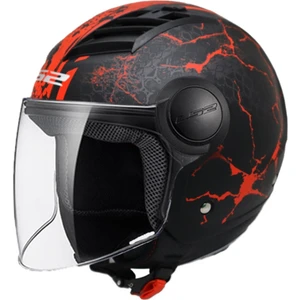 Ls2 Aırflow Snake Mat Siyah-Kırmızı Kask