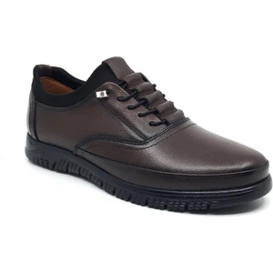 Taşpınar Ayakkabı H. Özel Deri Erkek Kışlık Streçli Yeni Sezon Rahat Akıllı Bağcık Kaymaz Taban Günlük Ayakkabı