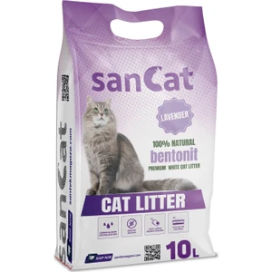 Sancat Lavanta Kokulu Premium Beyaz Kedi Kumu 10 Lt