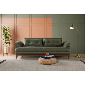 Perla Sofa Madrid Üçlü Yataklı Koltuk Bora Yeşil