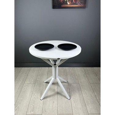 Hey Modüler Mobilya Nisa Beyaz Yuvarlak Mutfak Masa Yemek Fiyatı