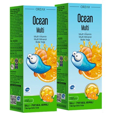 Orzax Ocean Multi Ballı Portakallı Şurup 150 ml x 2 Fiyatı