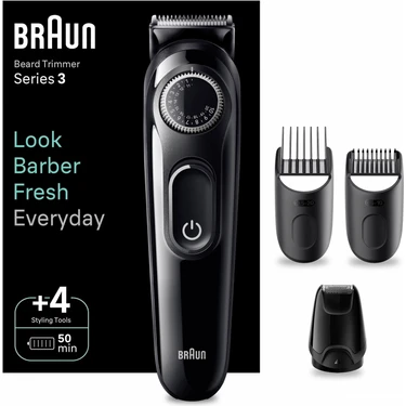 Braun Sakal Düzeltici Series 3 BT3420, Tıraş