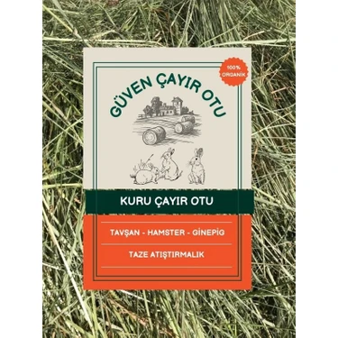 Güven Yem Yemlik Çayır Otu Taze Yeşil ve Kuru Kemirgen Otu 2