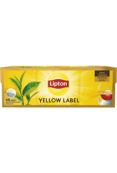 Lipton Demlik Poşet Çay Yellow Label 48'Li
