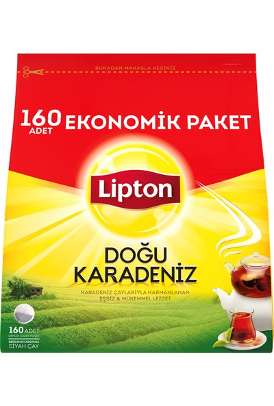 Lipton Doğu Karadeniz Demlik Poşet Çay 160’li