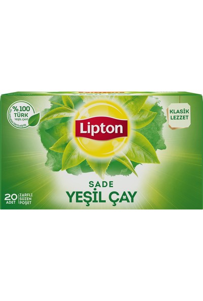 Lipton Bardak Poşet Yeşil Çay Sade 20'Li