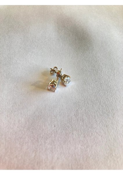 14 Ayar Altın Taşlı Küpe OZDTASLI158GR