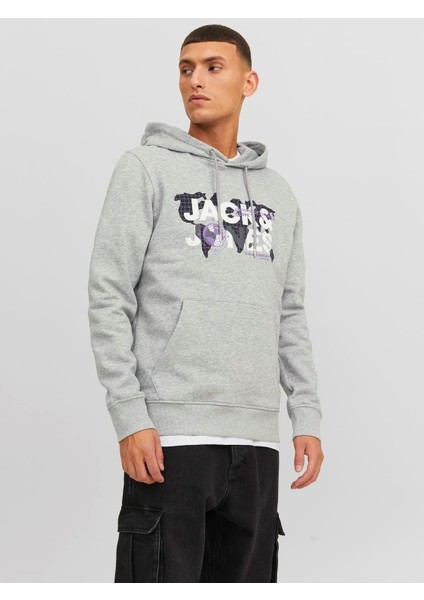 Jcodust Sweat Hood Sn Erkek Gri Sweatshirt 12240214-Grey