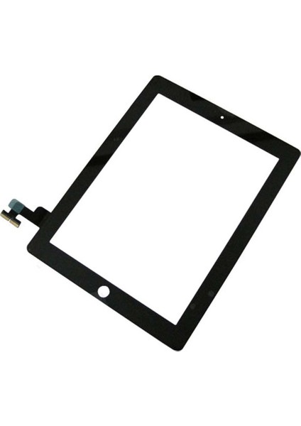 Apple iPad 2 A1395 Uyumlu Dokunmatik Siyah Butonlu
