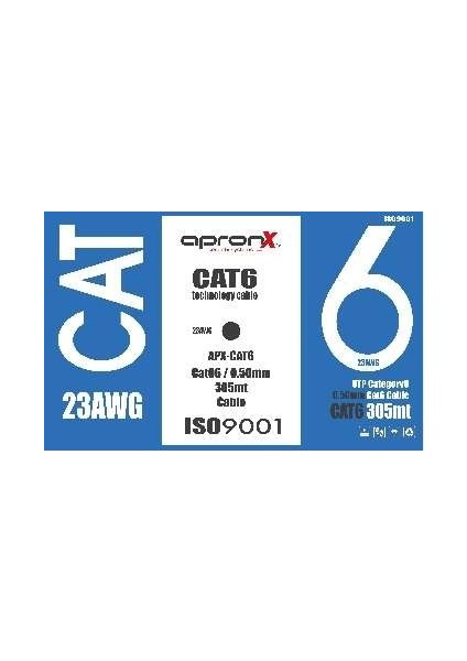 Cat6 23AWG 305MT Outdoor 0,50MM Gri Utp Kablo