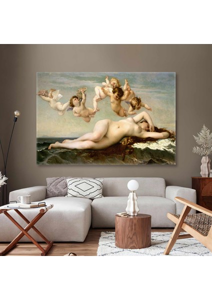 Uçan Melekler Alexandre Cabanel The Birth Of Venus Ünlü Ressam Kanvas Tablo