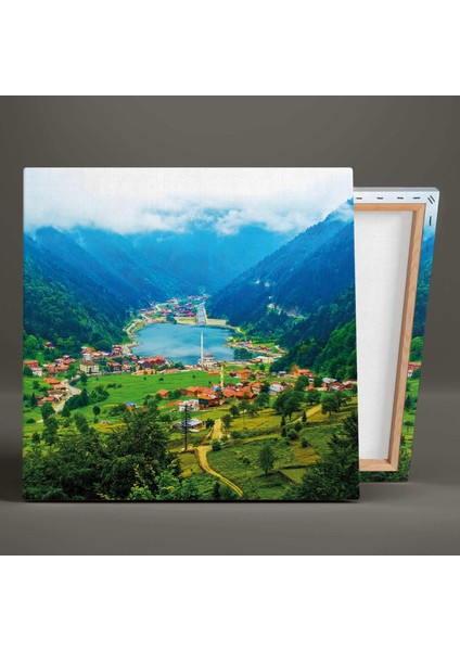 Türkiyenin Doğal Güzellikleri Trabzon Uzungöl Manzara Kanvas Tablo fiyatları
