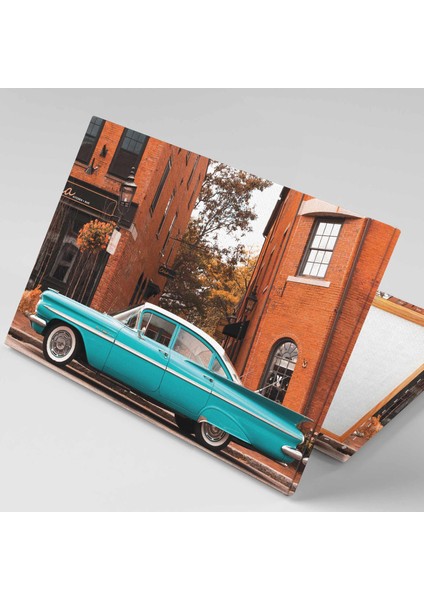 Nostaljik Mavi Araba 1959 Chevrolet Impala Kanvas Tablo