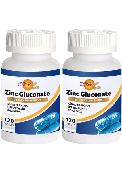 Çinko Glukonat 2 x 120 Tablet