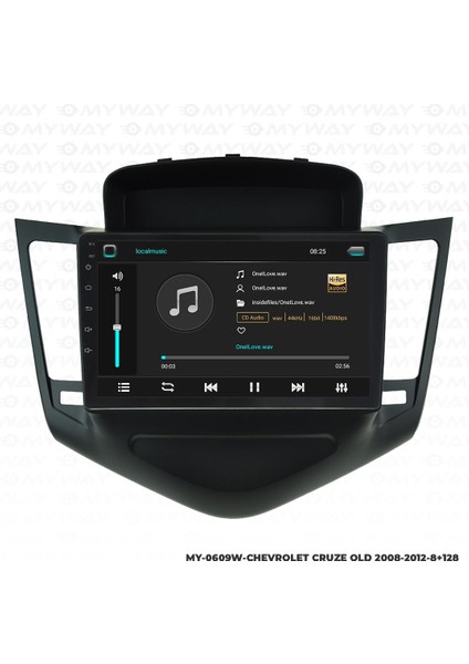 Chevrolet Cruze Android 12 Multimedya Carplay 4gb RAM+64GB HDD 2008-2012 Navigasyon Ekran