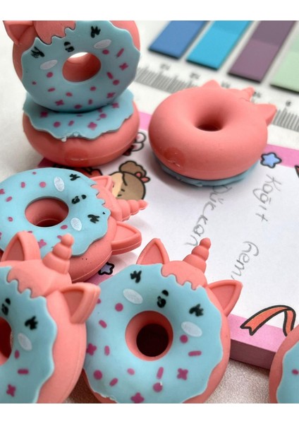 Kawaii Donut Pembe Silgi modelleri