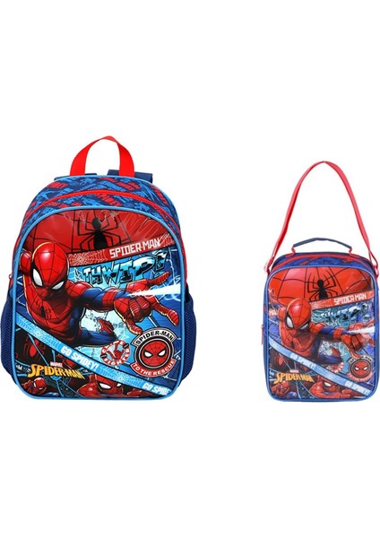 Örümcek Adam Spiderman Hawk Jr Go Spidey Anaokulu Çantası ve Beslenme Çantası