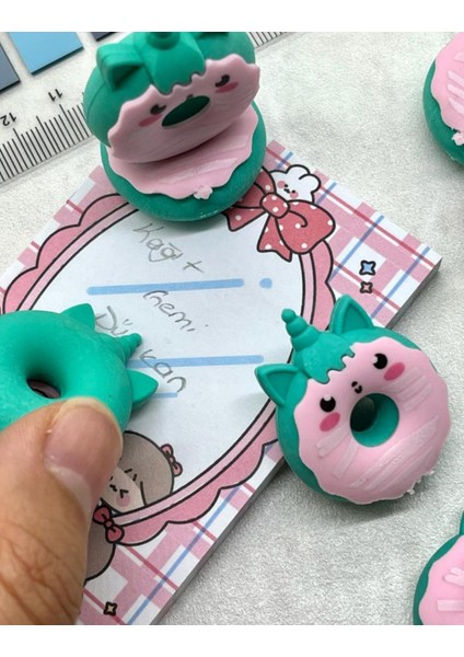 Kawaii Donut Turkuaz Silgi indirimleri
