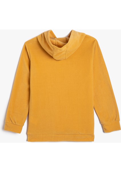 Kapşonlu Sweatshirt California Baskılı Şardonlu fiyatları