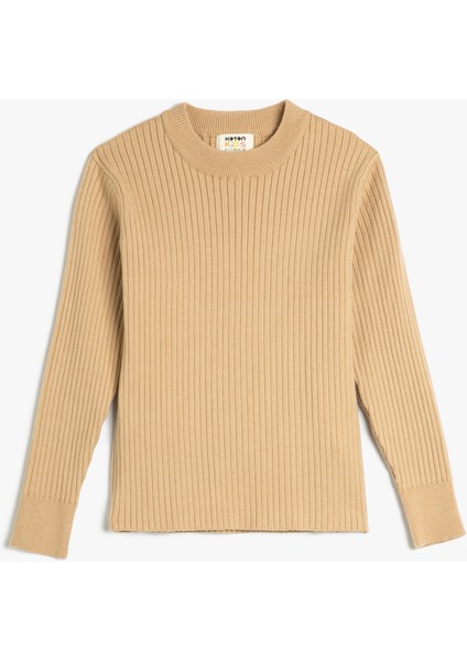 Basic Triko Kazak Yuvarlak Yaka Kaşkorse Uzun Kollu modelleri