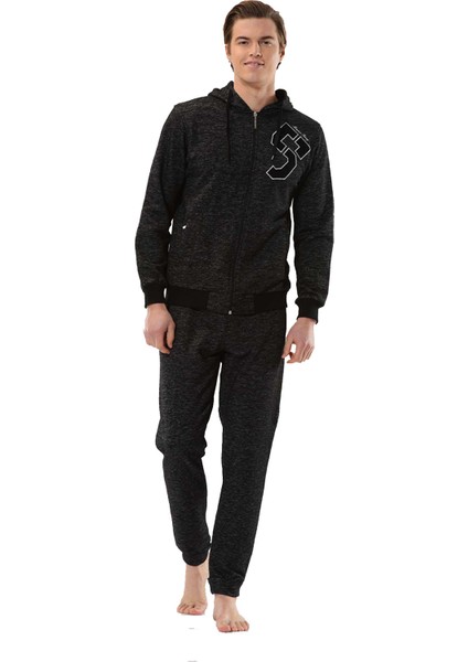 Marco Ferry Kırçıllı Siyah Erkek Kapüşonlu 3 Iplik Şardonlu Eşofman Takımı EDY17616S indirimleri