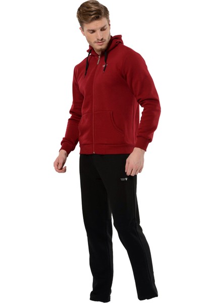 Marco Ferry Bordo Erkek Kapüşonlu 3 Iplik Şardonlu Önden Fermuarlı Eşofman Takımı EDY19119B indirimleri