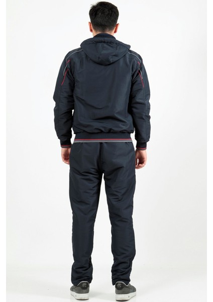 Enrıco Ferry Lacivert Erkek Mıcropoly Kumaş Içi Polarlı Kapüşonlu Kışlık Eşofman Takım EDY2450L indirimleri