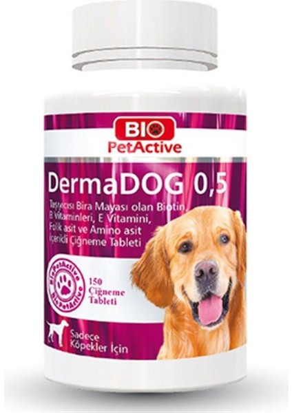 Cnc Pet Pet Active Derma Köpek Deri Tüy Sarımsaklı Maya Tableti 150 Adet