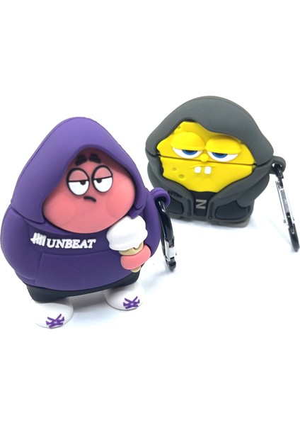 Airpods 1/2. Nesil Uyumlu Sevilen Çizgi Karakter Patrick Hoodie Tasarımlı Hediye Kılıf indirimleri