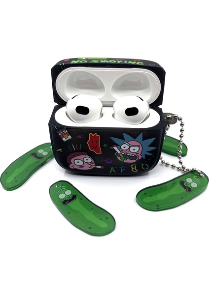 Airpods 3. Nesil Sevilen Fantastik Çizgi Karakter Rick Morty Desenli Hediye Kılıf indirimleri