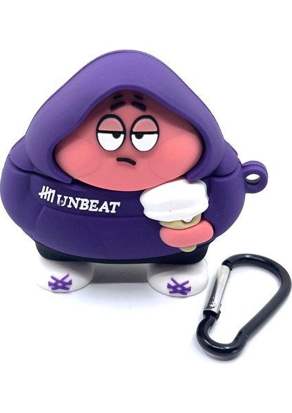 Airpods 3. Nesil Uyumlu Sevilen Çizgi Karakter Patrick Hoodie Tasarımlı Hediye Kılıf modelleri
