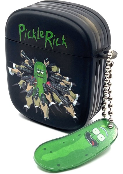 Airpods 2. Nesil Uyumlu Sevilen Fantastik Karakter Rick Pickle Black Hediye Kılıf fırsatları
