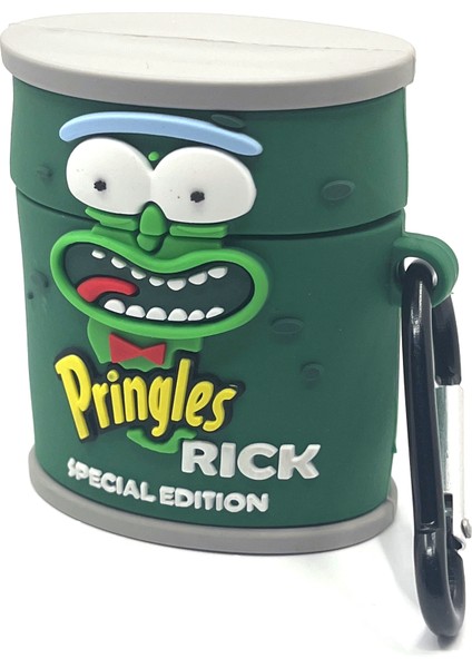 Airpods 2. Nesil Uyumlu Sevilen Fantastik Karakter Rick Pringles Tasarımlı Hediye Kılıf modelleri