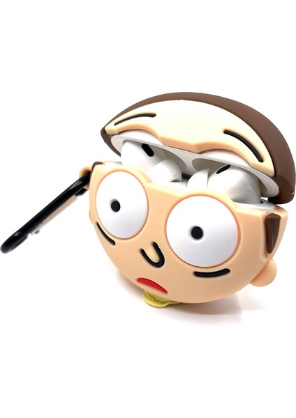 Airpods Pro 1/2. Nesil Sevilen Karakter Morty Tasarımlı Hediye Kılıf