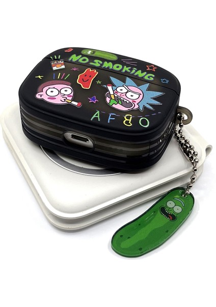 Airpods Pro 1/2. Nesil Uyumlu Sevilen Fantastik Çizgi Karakter Rick Morty Desenli Hediye Kılıf indirimleri