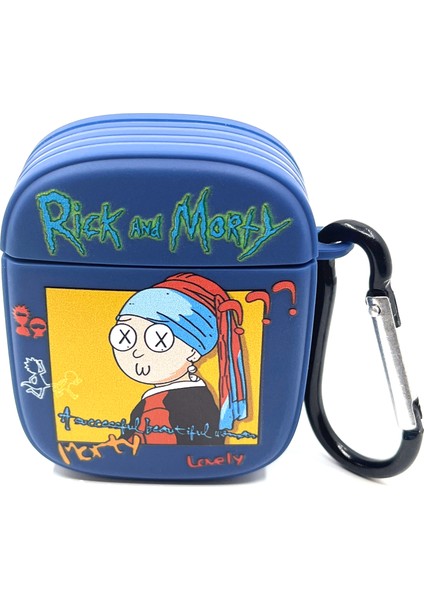 Airpods 2. Nesil Uyumlu Sevilen Fantastik Karakter Morty Pearl Tasarımlı Hediye Kılıf modelleri
